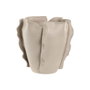 DKD Home Decor Jarrón de Cerámica Orgánico Artesanal Blanco
