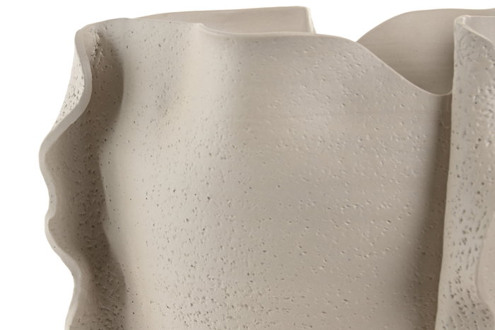 DKD Home Decor Jarrón Moderno Blanco Cerámica 33x33x32 cm