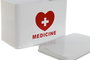 DKD Home Decor Botiquín de Metal Blanco 4L