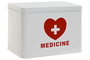 DKD Home Decor Botiquín de Metal Blanco 4L