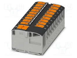 PHOENIX CONTACT PTVFIX 6/18X2,5 BK Conector de carril push-in