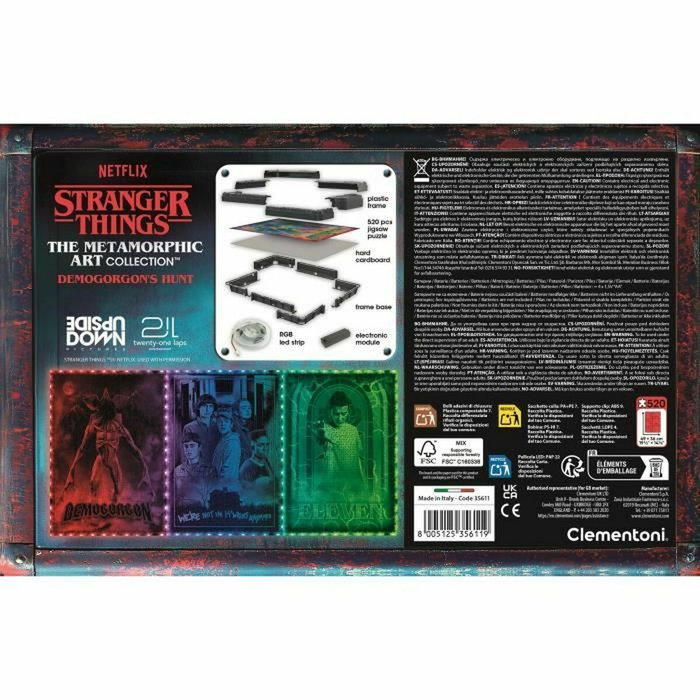 Clementoni Stranger Things Colección Morphing Demogorgon con efecto luminoso Clementoni Stranger Things Colección Morphing Demogorgon con efecto luminoso