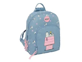 Safta Mochila Mini Snoopy Peanuts 30x25x13 cm