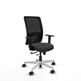 PIQUERAS Y CRESPO Silla de oficina Zulema Gris oscuro y Negro