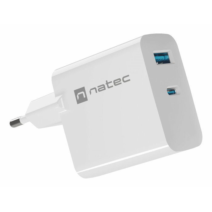 Natec NUC-2142 Cargador Universal 45W PD3.0 QC3.0 Blanco Natec NUC-2142 Cargador Universal 45W PD3.0 QC3.0 Blanco