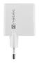 Natec Cargador 65W GaN NUC-2142 con Power Delivery 3.0 y Quick Charge 3.0, 1 Puerto USB-C + 1 Puerto USB-A, Color Blanco, 100-240V