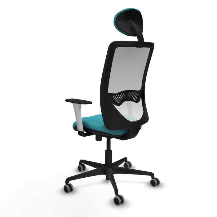 PIQUERAS Y CRESPO Silla de oficina Zulema Turquesa y Blanco PIQUERAS Y CRESPO Silla de oficina Zulema Turquesa y Blanco
