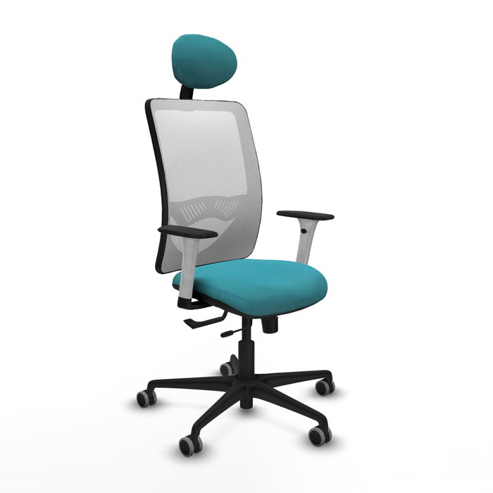 PIQUERAS Y CRESPO Silla de oficina Zulema Turquesa y Blanco PIQUERAS Y CRESPO Silla de oficina Zulema Turquesa y Blanco