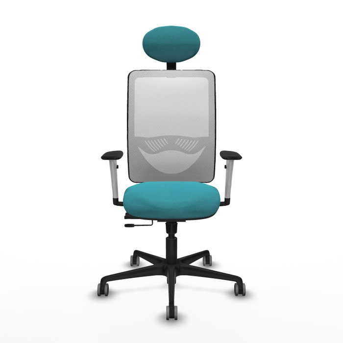 PIQUERAS Y CRESPO Silla de oficina Zulema Turquesa y Blanco PIQUERAS Y CRESPO Silla de oficina Zulema Turquesa y Blanco