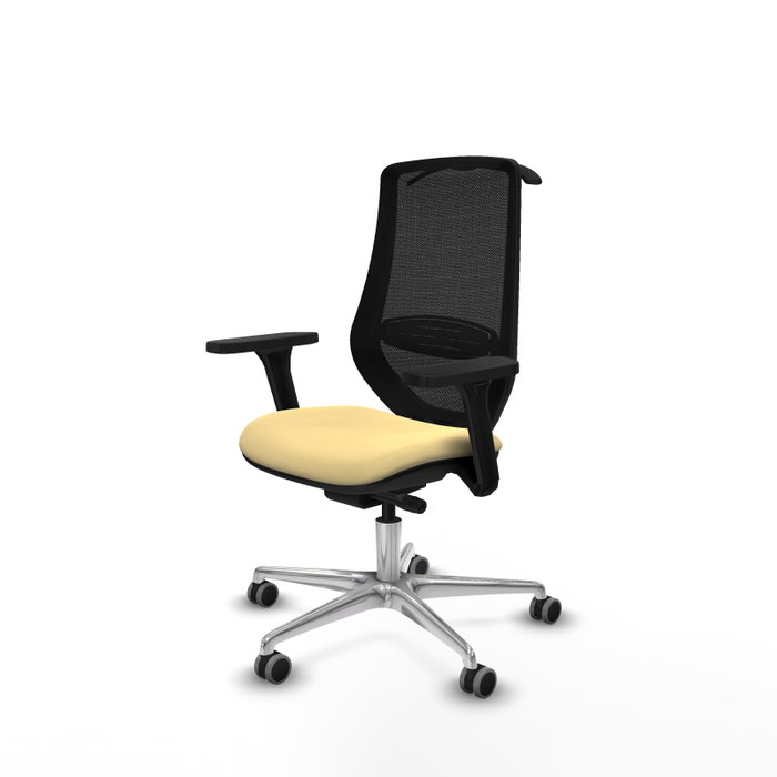 PIQUERAS Y CRESPO Silla de oficina Mardos con mecanismo Sincro/Traslack, Crema y Negro PIQUERAS Y CRESPO Silla de oficina Mardos con mecanismo Sincro/Traslack, Crema y Negro
