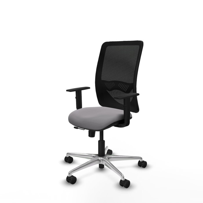 PIQUERAS Y CRESPO Silla de oficina Zulema Gris y Negro