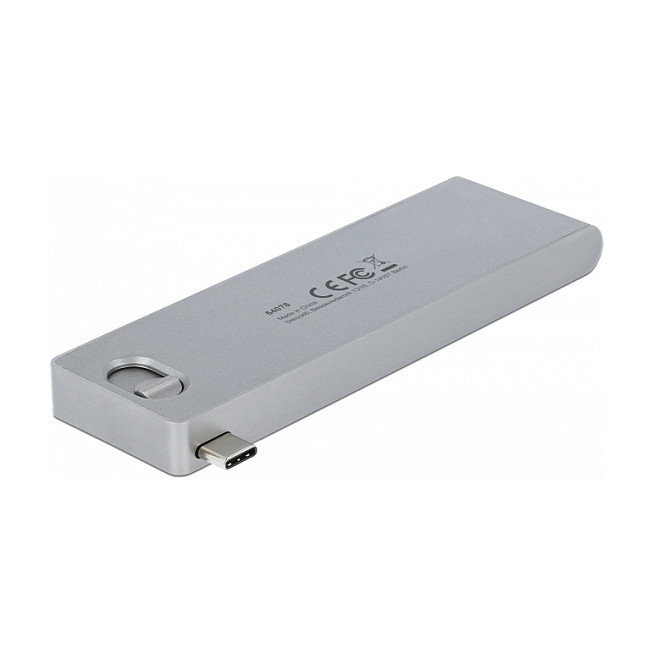 DeLOCK 64078 Hub USB y Lector de Tarjetas para MacBook con PD 3.0 Gris DeLOCK 64078 Hub USB y Lector de Tarjetas para MacBook con PD 3.0 Gris