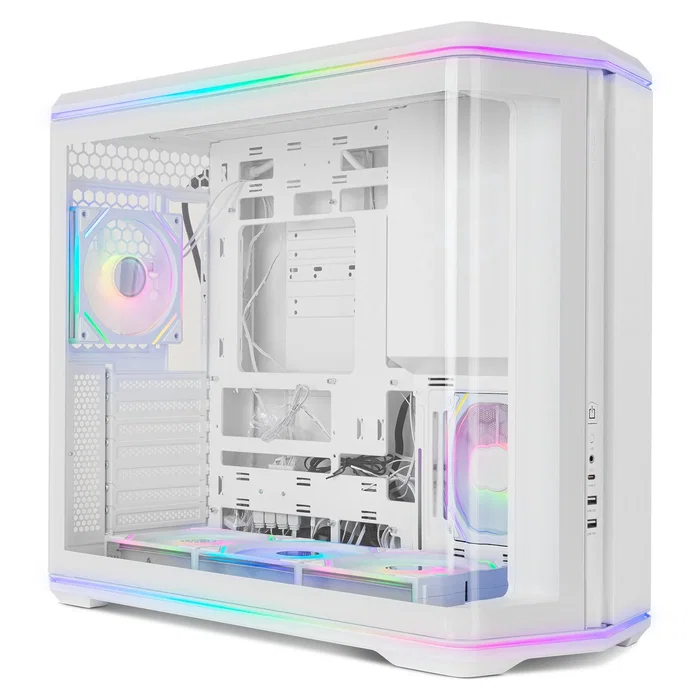 NOX Hummer Anvil Semitorre ATX Cristal Curvo ARGB Blanca