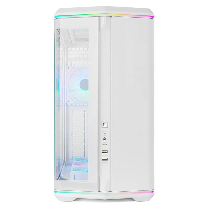 NOX Hummer Anvil Semitorre ATX Cristal Curvo ARGB Blanca