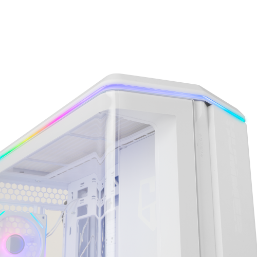 NOX Hummer Anvil Semitorre ATX Blanca Cristal Curvo ARGB 5 Ventiladores USB-C