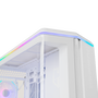 NOX Hummer Anvil Semitorre ATX Blanca Cristal Curvo ARGB 5 Ventiladores USB-C