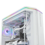 NOX Hummer Anvil Semitorre ATX Blanca Cristal Curvo ARGB 5 Ventiladores USB-C