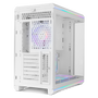 NOX Hummer Anvil Semitorre ATX Blanca Cristal Curvo ARGB 5 Ventiladores USB-C