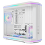 NOX Hummer Anvil Semitorre ATX Blanca Cristal Curvo ARGB 5 Ventiladores USB-C
