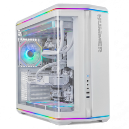 NOX Hummer Anvil Semitorre ATX Blanca Cristal Curvo ARGB 5 Ventiladores USB-C