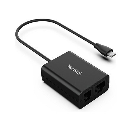 Yealink EHS61 Adaptador para Auriculares Compatible con WH62/63 Color Negro