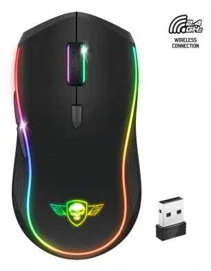 Spirit of Gamer PRO-M9 Ratón Gaming Inalámbrico Negro