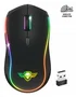 Spirit of Gamer PRO-M9 Ratón Gaming Inalámbrico Ambidiestro, 4200 DPI, RGB, 6 Botones Programables, Batería Recargable 900 mAh, Negro