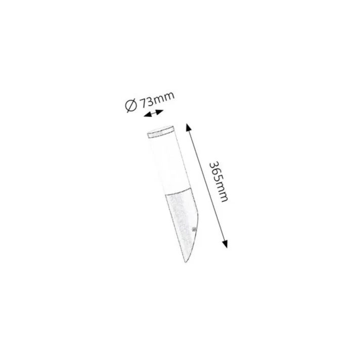 RABALUX Aplique de Exterior LED Moderno "Torche noire" Color Negro Mate IP44 E27 hasta 25W - RAB-8145