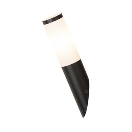 RABALUX Aplique LED Exterior Torche noire 1xE27 IP44 Negro Mate