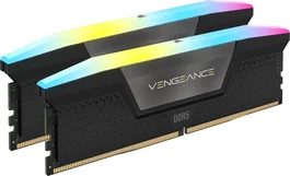 Corsair CMH32GX5M2B6000C38 Vengeance RGB - Memoria RAM DDR5 32 GB (2x16 GB) 6000 MHz CL38 DIMM 288-pin con iluminación RGB y disipador