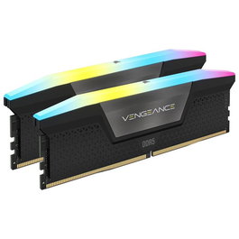 Corsair Vengeance RGB DDR5 32GB (2x16GB) Kit de Memoria RAM 6000MHz CL38, Intel XMP 3.0, DIMM, Negra con Iluminación LED Direccionable