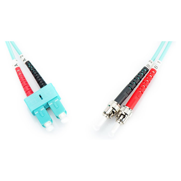 Digitus Cable de fibra óptica Multimode OM3 ST a SC 2 m