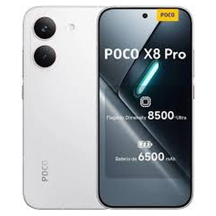 Xiaomi POCO X8 Pro 5G Smartphone 6.59" 8GB RAM 256GB Dimensity 8500-Ultra 100W Carga Rápida 6500 mAh Blanco