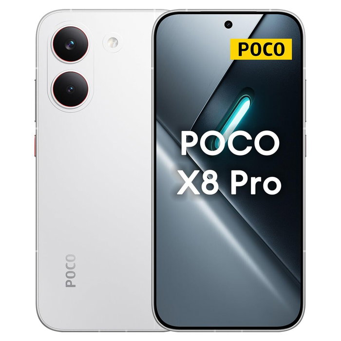 Xiaomi POCO X8 Pro 5G Smartphone 6.59" 8GB RAM 256GB Dimensity 8500-Ultra 100W Carga Rápida 6500 mAh Blanco