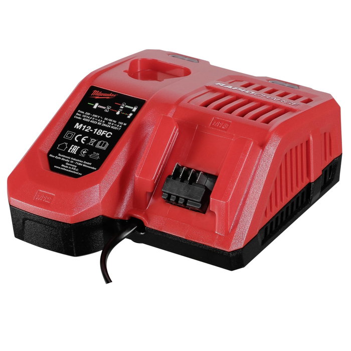 Milwaukee Cargador Rápido M12-18FC para Baterías M12 y M18 Milwaukee Cargador Rápido M12-18FC para Baterías M12 y M18