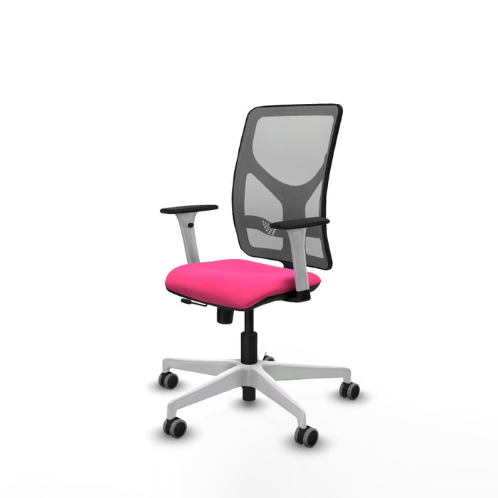 PIQUERAS Y CRESPO Silla de oficina Motilla Rosa y Gris PIQUERAS Y CRESPO Silla de oficina Motilla Rosa y Gris