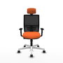 PIQUERAS Y CRESPO Silla de oficina Yunquera Naranja/Negro