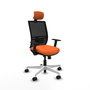 PIQUERAS Y CRESPO Silla de oficina Yunquera Naranja/Negro