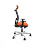 PIQUERAS Y CRESPO Silla de oficina Yunquera Naranja/Negro