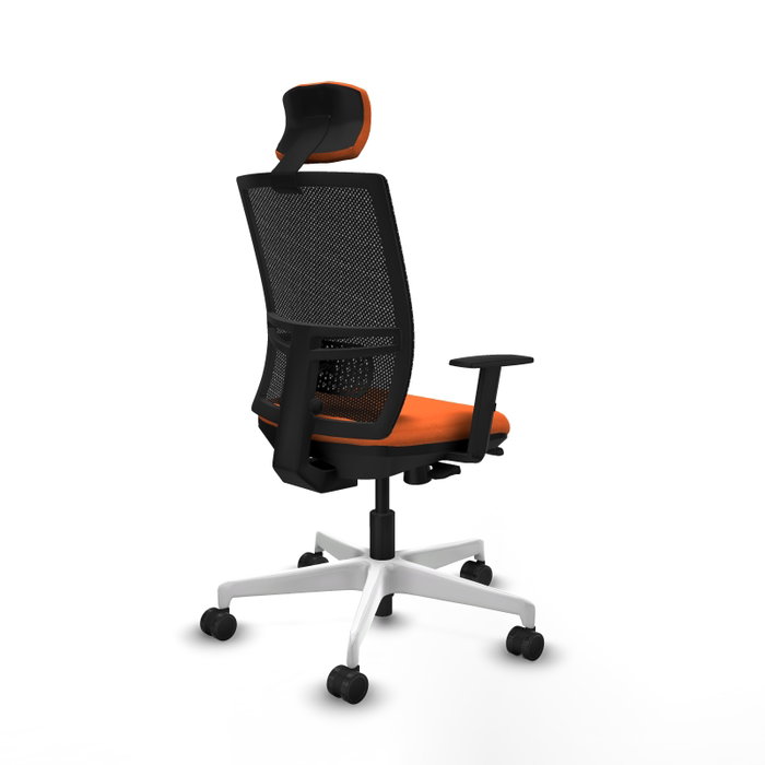 PIQUERAS Y CRESPO Silla de oficina Yunquera Naranja/Negro PIQUERAS Y CRESPO Silla de oficina Yunquera Naranja/Negro