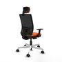 PIQUERAS Y CRESPO Silla de oficina Yunquera Naranja/Negro