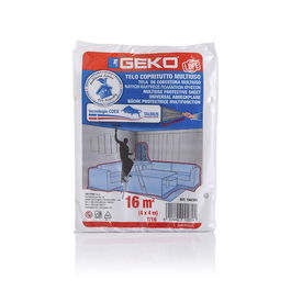 Geko Lona Multiuso LDPE 16 m² (4x4) t/16 190/205 gr Resistente y Reutilizable