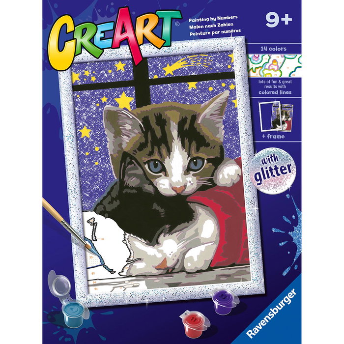 Ravensburger Creart Serie D Classic Pintura por Números con Gatitos 23707 - Actividad Creativa para Niños +9 Años