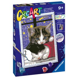 Ravensburger Creart Serie D Classic Pintura por Números con Gatitos 23707 - Actividad Creativa para Niños +9 Años