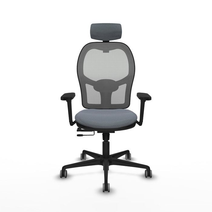 PIQUERAS Y CRESPO Silla de oficina Jorquera Gris con mecanismo Sincro/Traslack