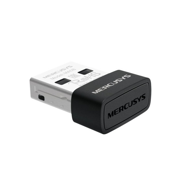 Mercusys MA5B Adaptador USB Nano Bluetooth 5.4 para PC/Laptop/Tablet - Hasta 7 Conexiones Simultáneas - Negro/Acero