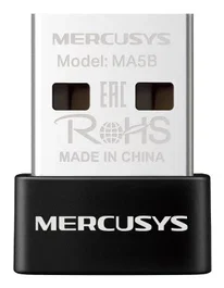 Mercusys MA5B Adaptador USB Nano Bluetooth 5.4 - Hasta 7 Conexiones Simultáneas - Negro