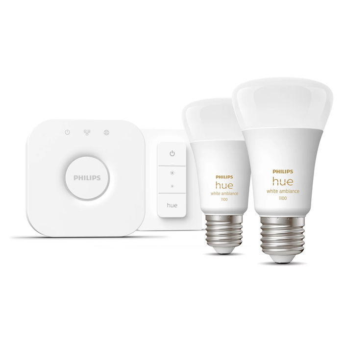 Philips Hue White Ambiance Bombilla E27 8W (2 unidades)