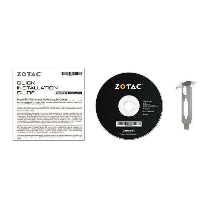 Zotac ZT-P10300A-10L Tarjeta Gráfica GeForce GT 1030 2GB GDDR5 LP