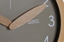 DKD Home Decor Reloj de Pared Basicos Verde Gris 4 x 30 x 30 cm (3 Unidades)
